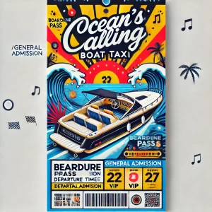 Return Boat Taxi Ticket September 27th 2:00 am
